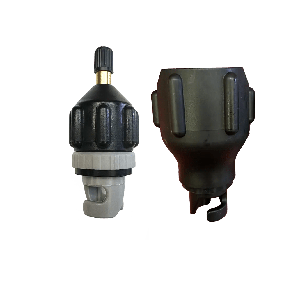 Air-Compressor Valve Adaptor with Pressure Gauge FLATED