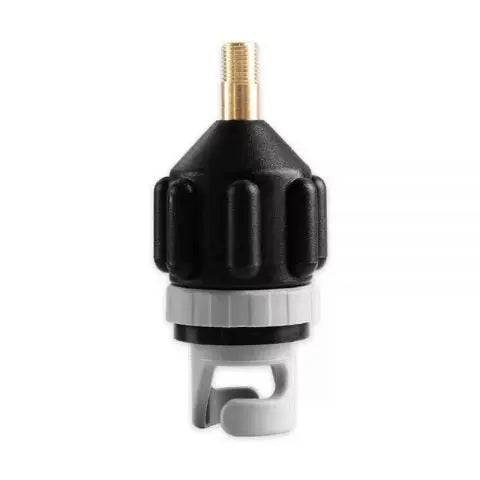Air-Compressor Valve Adaptor with Pressure Gauge FLATED